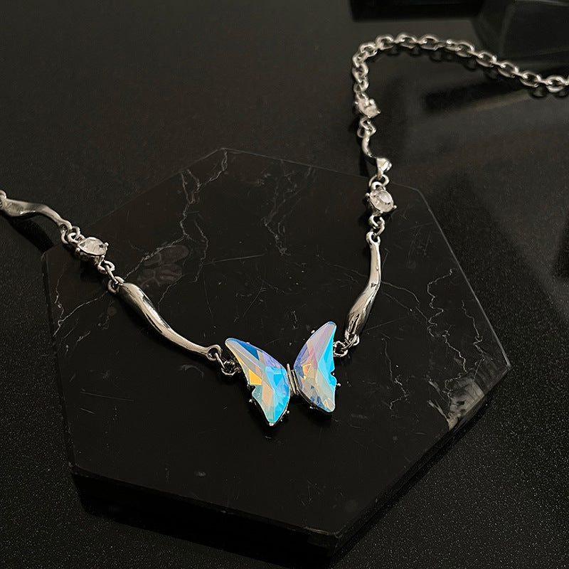 Diamond Butterfly Necklace